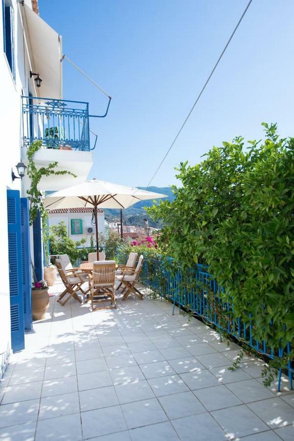 Aquarella-Stylish Veranda Apartment In Centre Of Poros Town Buitenkant foto